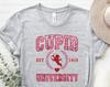 Glitter Cupid University Shirt, Cupid University T-Shirt, Cute Valentine's Day Shirt, Love Cupid Shirt, Cupid Shirts, Love Valentine Shirt