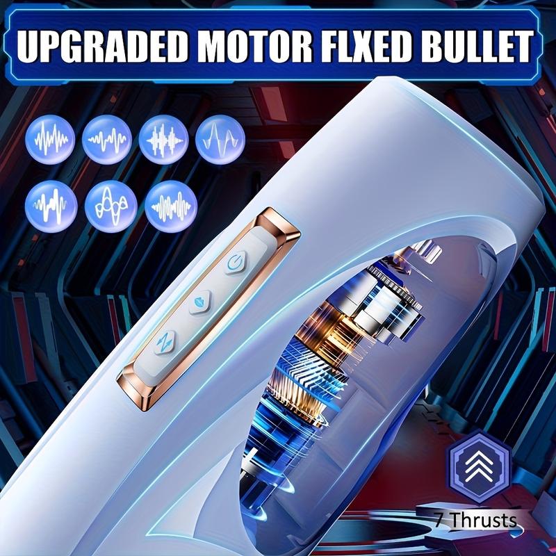 4In1 Automatic Male Masturbator with Pronunciation 7 Suction 7 Thrusting and 10 Vibration Modes Masturbation Cub Male Sex Toy