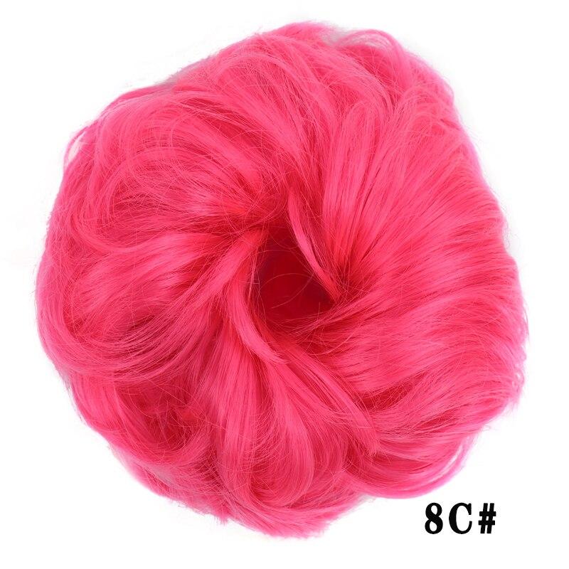 LUPU Резинка для волос шиньон с резинкой, грязный пучок для волос, синтетические натуральные накладные волосы для женщин, высокотемпературное волокно