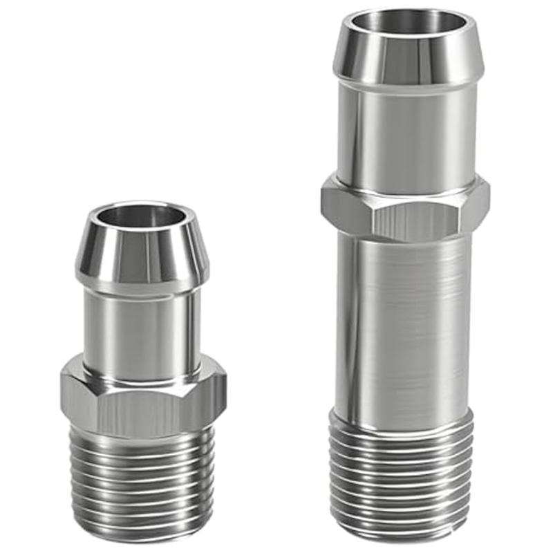 ABLZ-Heater Hose Fittings 2Pcs Set For Block For Chevy Engines 283 305 307 350 400- Includes 5/8In Intake& 3/4In Water Pump Fiti