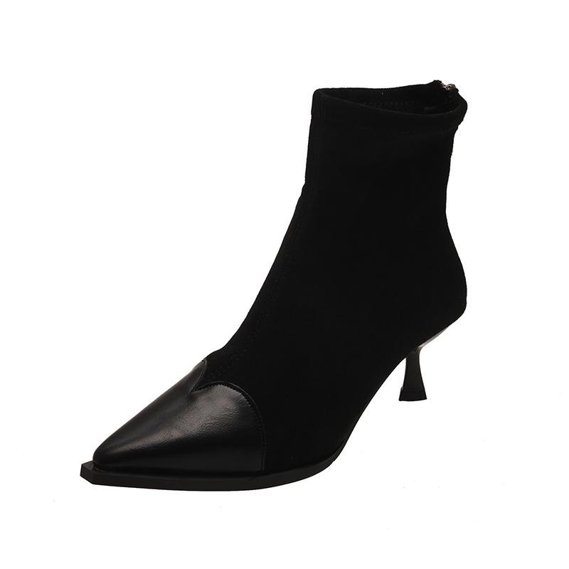 Модные сексуальные леопардовые ботильоны с острым носком на среднем каблуке для женщин, зимние новые элегантные туфли «Челси» 2025 года, трендовые туфли-лодочки на молнии Botas Mujer