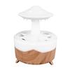 UFO Rain Cloud Humidifier Colorful Light Cute Wood Grain Water Drip Essential Oil Diffuser with