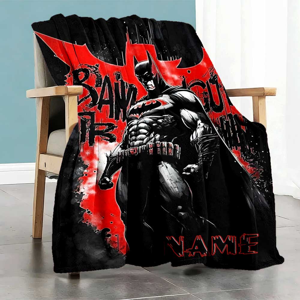 Warner Bros. Films (22) Personalized Text Blanket Cozy Personalized Blanket Comfortable Versatile for Couch Office Chair Seaside Nap for All Occasions