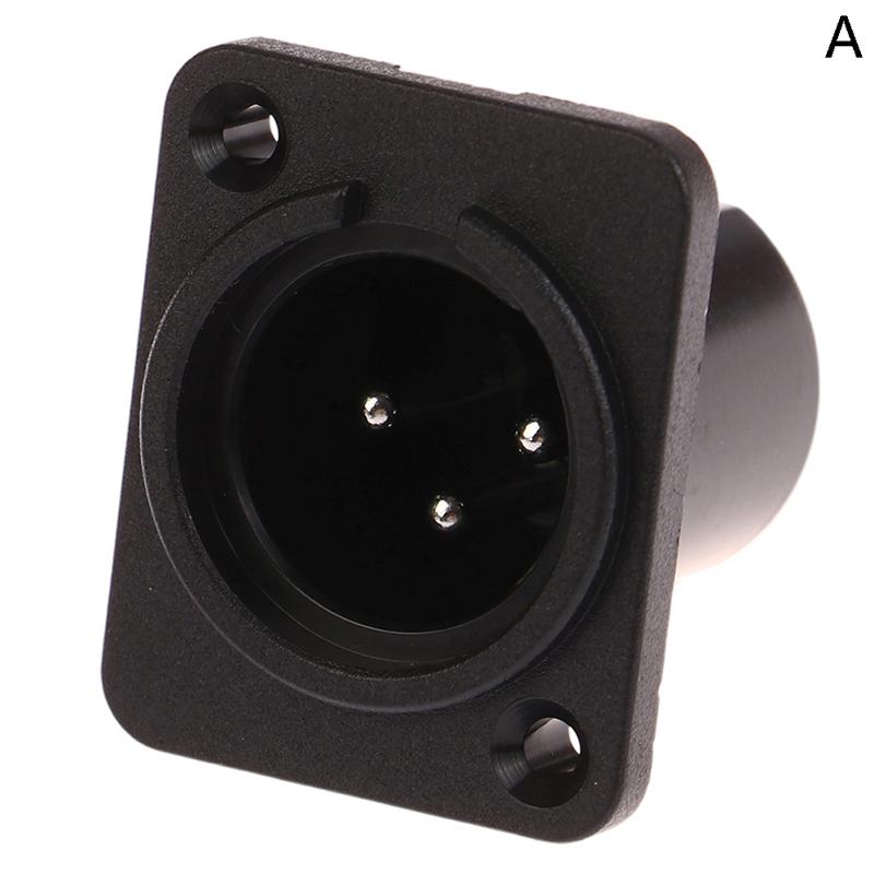 1 шт. Xlr 3-контактный штекерный разъем для панели аудио микрофона