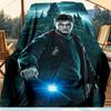 1pc Hogwarts, Wizarding World, Magic Digital Printed Flannel Blanket, Super Soft Plush  Bed Cover for Sofa, Bed, Office, Outdoor Blanket