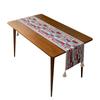 Table Flag Color Woven Jacquard Red English Letters Large Tassel Household Tablecloth Polyester Tablecloth Fresh Table Flag Bedside Flag