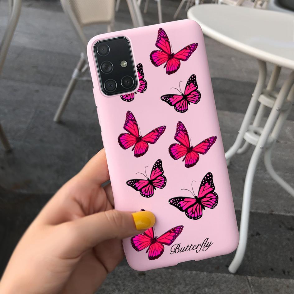 A51 A71 Case For Samsung Galaxy A51 4G Soft Touch Silicon Cover Shockproof Bumper Back Protector Bag for Samsung A 51 A 71 Coque
