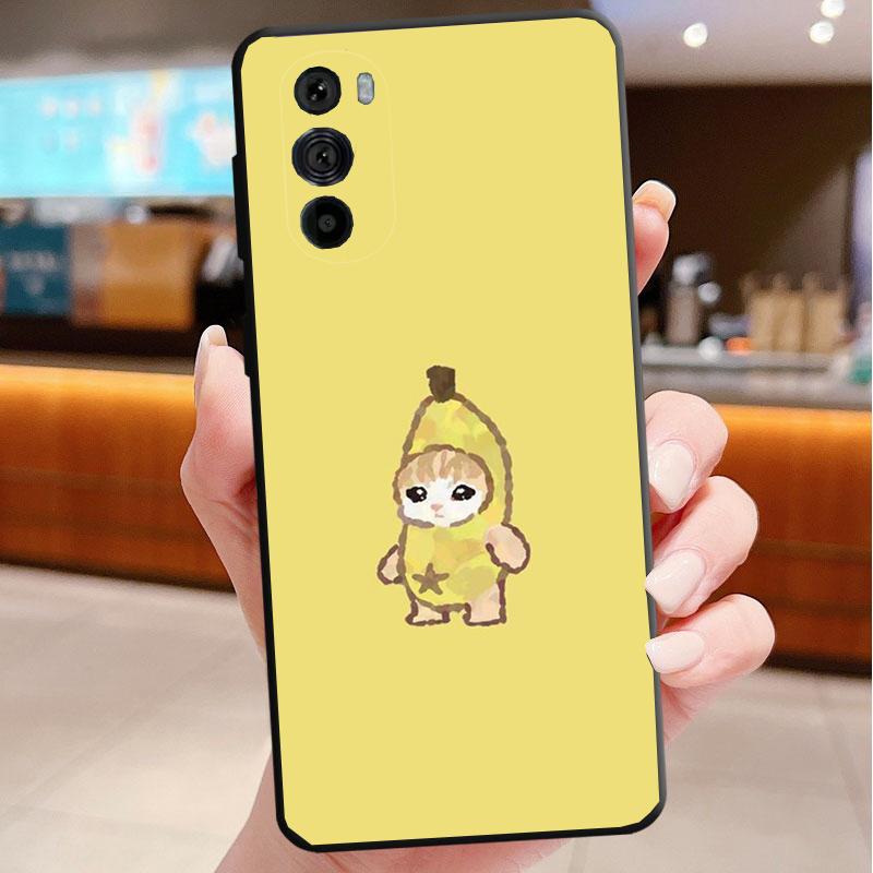 Cute Cat Phone Case For Motorola Edge 60 50 40 Pro 60 50 40 30 Ultra Neo Fusion Moto G Play G Stylus G Carcasas