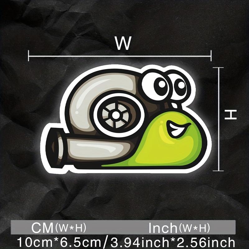 Cute Turbo Snail Vinyl Sticker, Waterproof Decal, Fun Decor for Car, Motorcycle and Helmet