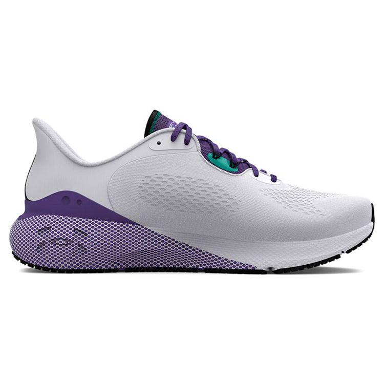 Under Armour HOVR Machina 3 CN Модные Удобные Спортивные Тканевые Низкие Кроссовки для Бега Мужские кроссовки Бело-фиолетовые 3025650-103