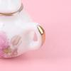 8 шт. 1/12 миниатюрный кукольный домик розовый цветочный узор фарфоровые чашки для кофе и чая керамические