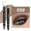 12Color Metallic Pearlescent Eyeshadow Pencil Waterproof Lasting Double Head Glitter Golden Eye Shadow Pen Eyeliner Stick Makeup