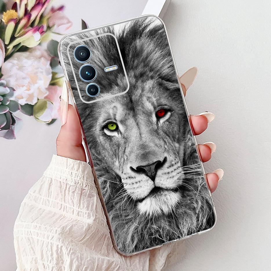 Чехол для Vivo V23 Pro V2132 Милый Чехол с Рисунком Сердечек Любви Мягкий Тонкий Чехол для Телефона Для Vivo V23e V 23 Pro VivoV23 5G Задняя Крышка Сумки