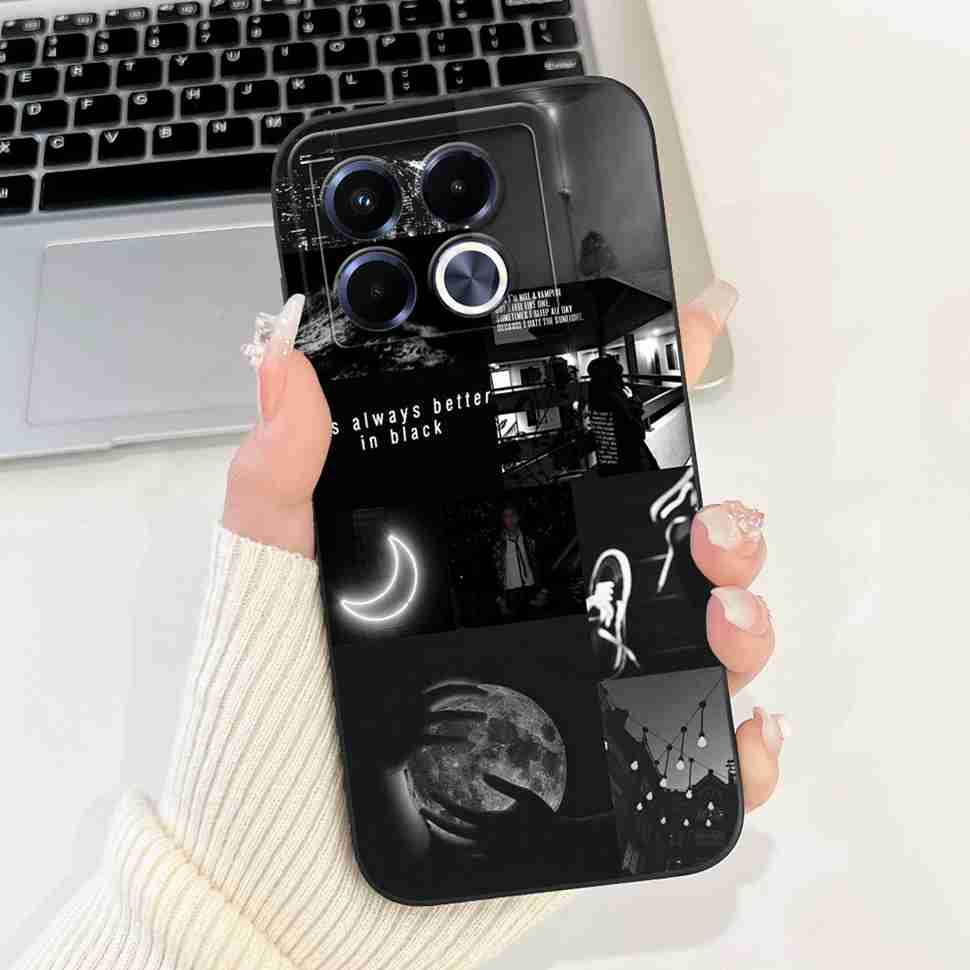 Cute Lovely Cat Silicon Case For Infinix Note 40 5G X6852 Shockproof Funda Back Cover For Infinix Note 40 X 40X Note40 5G Bumper