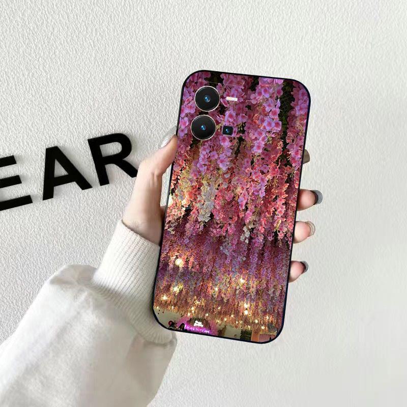 Flowers Garden Phone Case For VIVO Y53S Y33S Y01 Y22S Y31 Y21 Y70 Y21S Y72 V21 V2023 V21E V20 SE iQOO Z8x X100 Pro