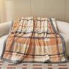 Новое простое клетчатое одеяло с узором, роскошное, уютное, пушистое, мягкое, легкое, теплое, на все времена года, для дивана, спальни, дорожное одеяло