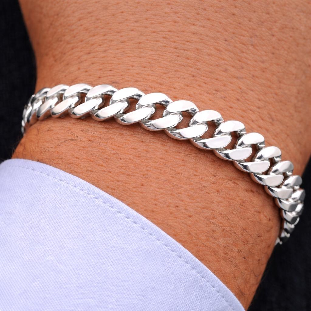 Men' Silver Bracelet THICK 6mm Silver 925 FULL ARMOR