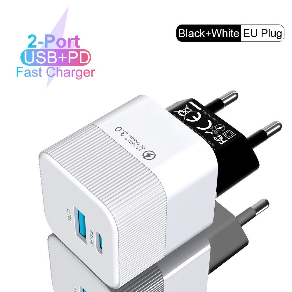 Быстрое зарядное устройство PD 65 Вт GaN с QC3.0 для телефонов и планшетов - Европейский стандарт