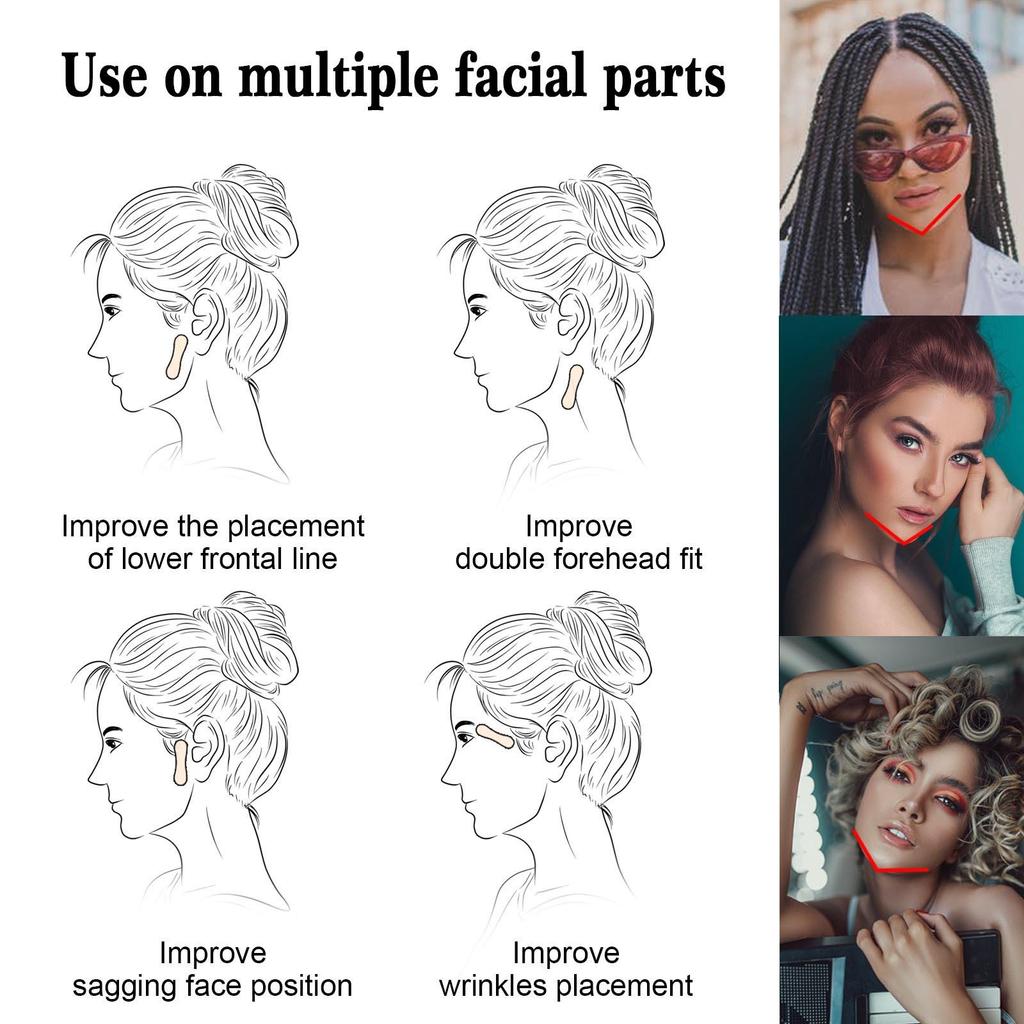 Тонкая наклейка для лица, невидимый пластырь для подтяжки лица, клейкая лента против морщин, пластырь для подтяжки подбородка