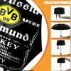 Custom Name Personalized Borussia Dortmund Print Umbrella, Auto Open Close, 8‑Rib Sturdy Frame, Commute Camping Hiking Use, Birthday Gift