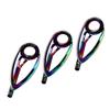 5Pcs Fishing Rod Tip Guides Repair Kit DIY Stainless Steel Frames Ceramic Ring Spinning Casting Fishing Rod Tackle Tool