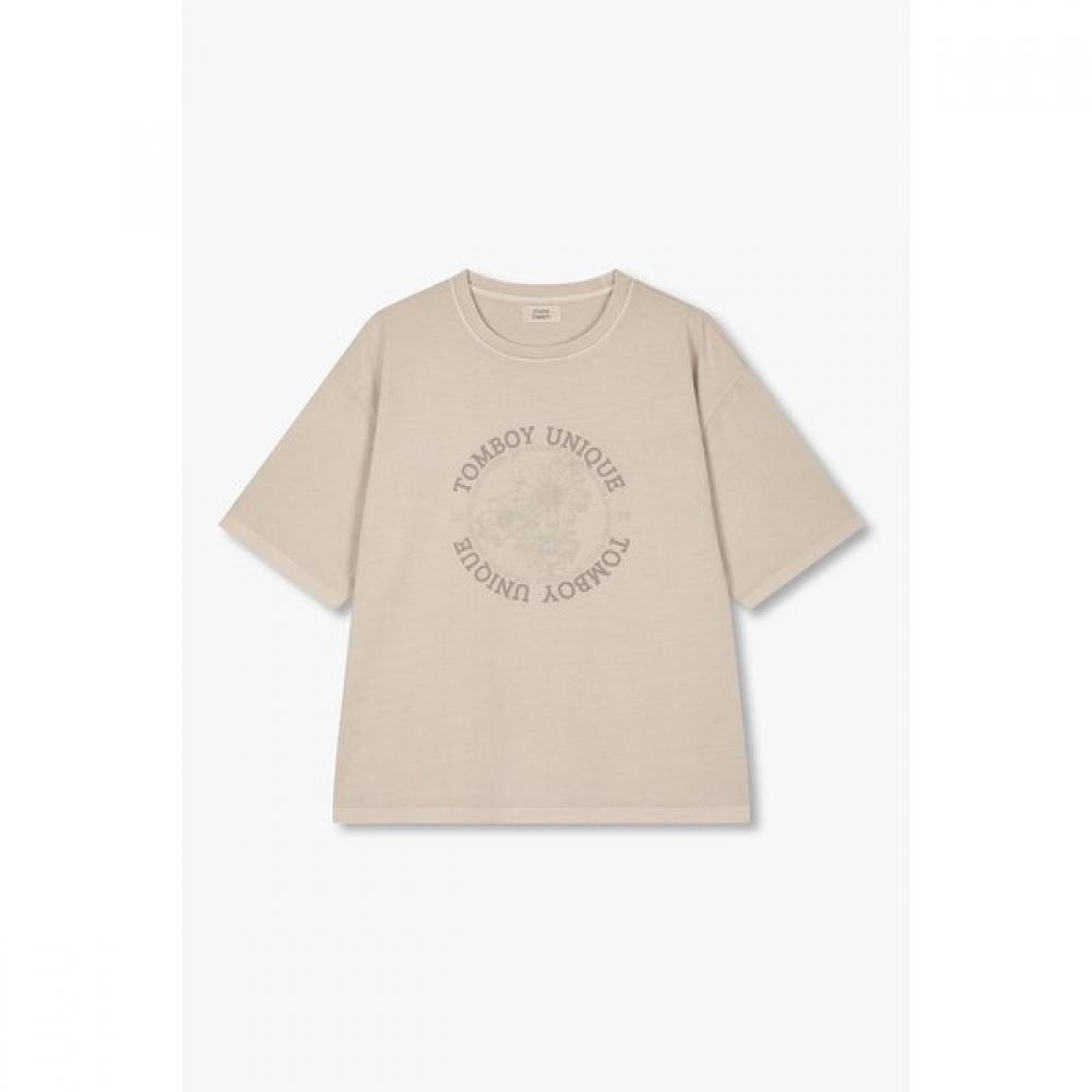 STudio Tomboy GarmenT Dye Flower MoTif T shirT 9176322973cT