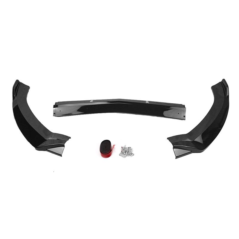 3Pcs Car Front Bumper Lip Splitter Diffuser For Mercedes-Benz C-Class W205 Sport 2015 2016 2017 2018 C180 C200 C300 Body Kit