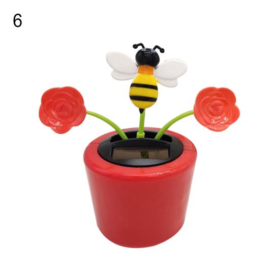 Солнечная энергия цветок приборной панели интерьер цветочный автомобиль домашний орнамент украшение подарок