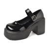 Женские туфли Мэри Джейн на толстом каблуке, весенние, новые, винтажные, на платформе, в стиле Лолиты, для женщин, увеличенные, для студентов, неглубокие женские туфли-лодочки