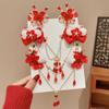 Forehead Chain Children's New Year Hairpin Hanfu Headwear Ancient Style Hair Clip  Festival