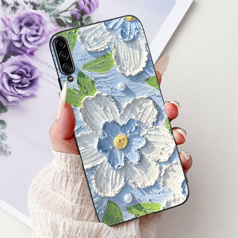 Чехол для Samsung Galaxy A90 5G SM-A908B с рисунком «Цветы», мягкий тонкий чехол для телефона Samsung A90 A 90 5G, Fundas Coque