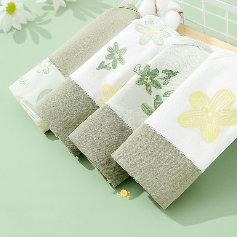 4 шт. хлопковые женские трусики с высокой талией, нижнее белье для похудения, большие размеры, дышащие милые трусики для девочек, мягкое женское белье