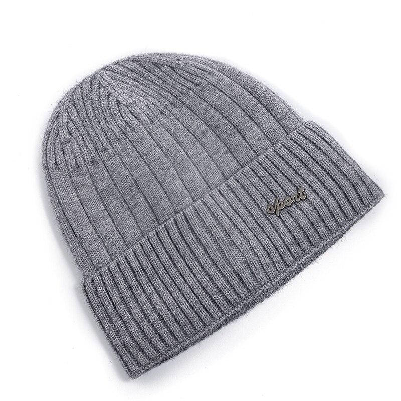 Новая зимняя шапка унисекс с добавлением флиса, теплая шапка, прямой дизайн, мягкая шапка-бини для мужчин и женщин, утепленная шапка для лыжного спорта, вязаная шапка