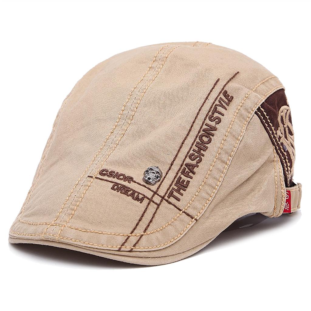 Мужские кепки с полосками черепа, кепки газетчиков, шляпы британских художников, весенние и осенние, регулируемые плоские кепки в стиле хип-хоп, береты, кепки с козырьком