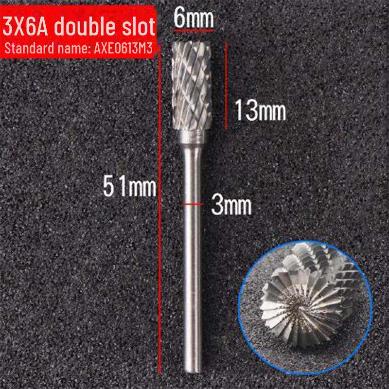 6mm Handle Tungsten Steel Grinding Head Carbide Rotary File for Polishing and Milling