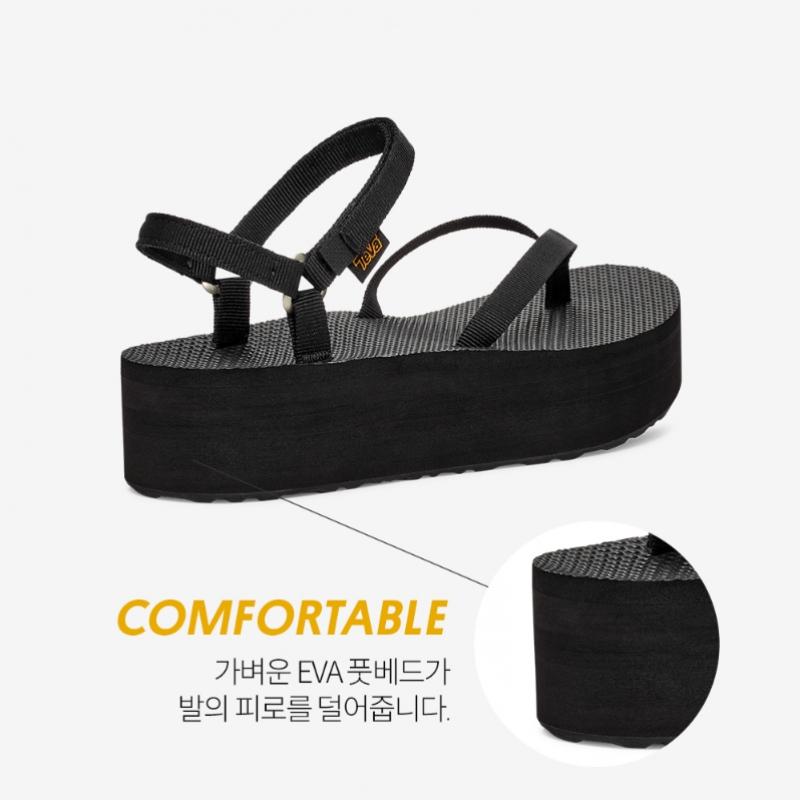 Teva Flatform Sandal Slim Stvf2614630 Blk