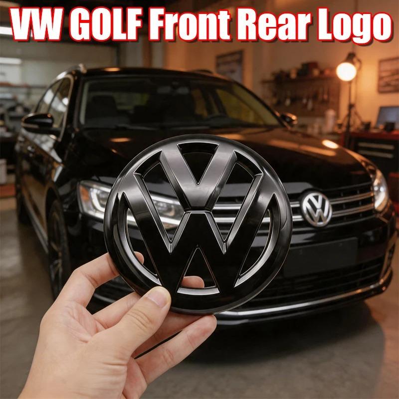 2026 Hot 2pcs ABS Car Front Grill Emblem Rear Trunk Badge Logo For Volkswagen VW Golf 4 5 6 7 7.5 8 Scirocco Premium Pro Plus Extra dj1