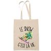 Tote bag - PLANETEE - Tote bag / Sac cabas - Coton - Imprimé en France - Motif « snow c'est la vie »