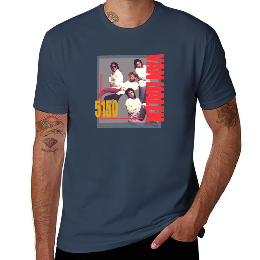 Vintage Vn Halen Tour TShirt Soft Casual Short Sleeve Cotton Tee