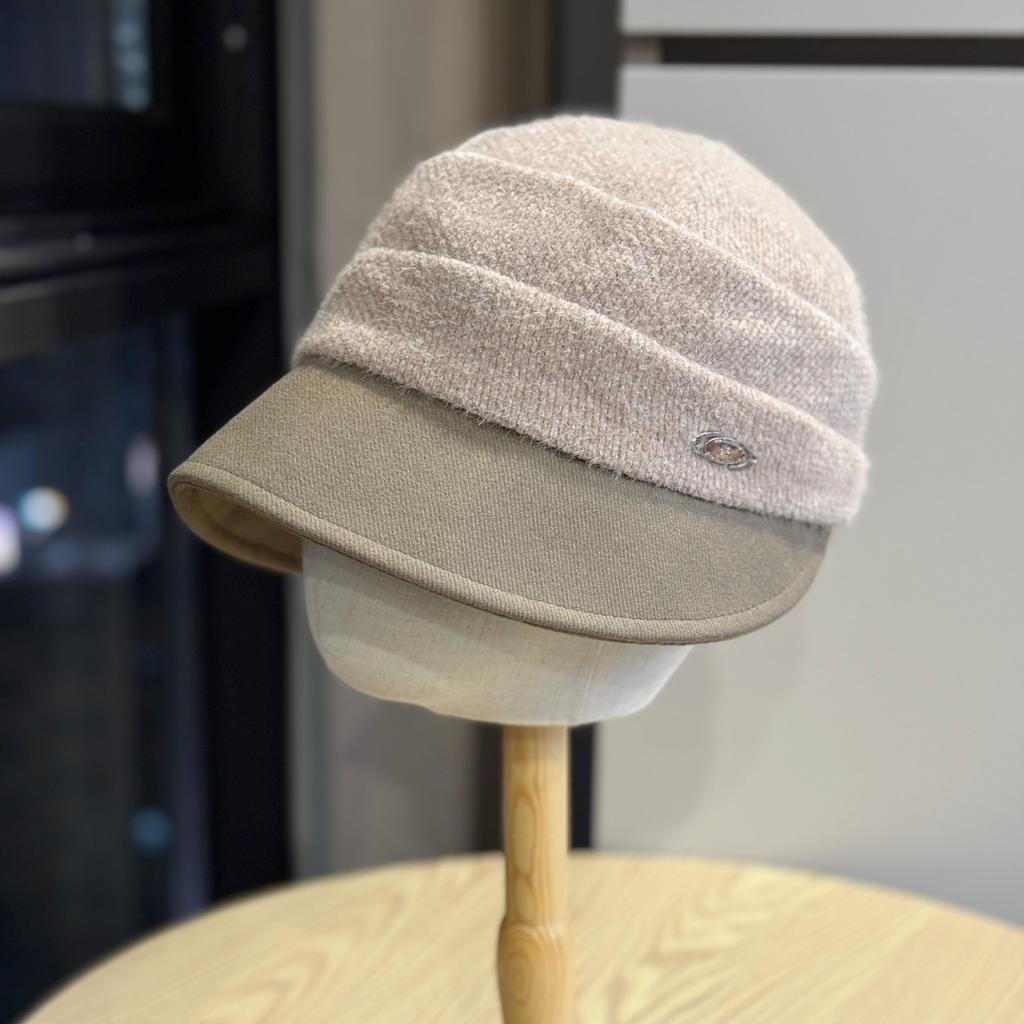 Ретро Плиссированная Пушистая Панама с Большими Полями в Корейском Стиле для Женщин Зимняя Теплая Темпераментная Универсальная Кепка Утка Маляра