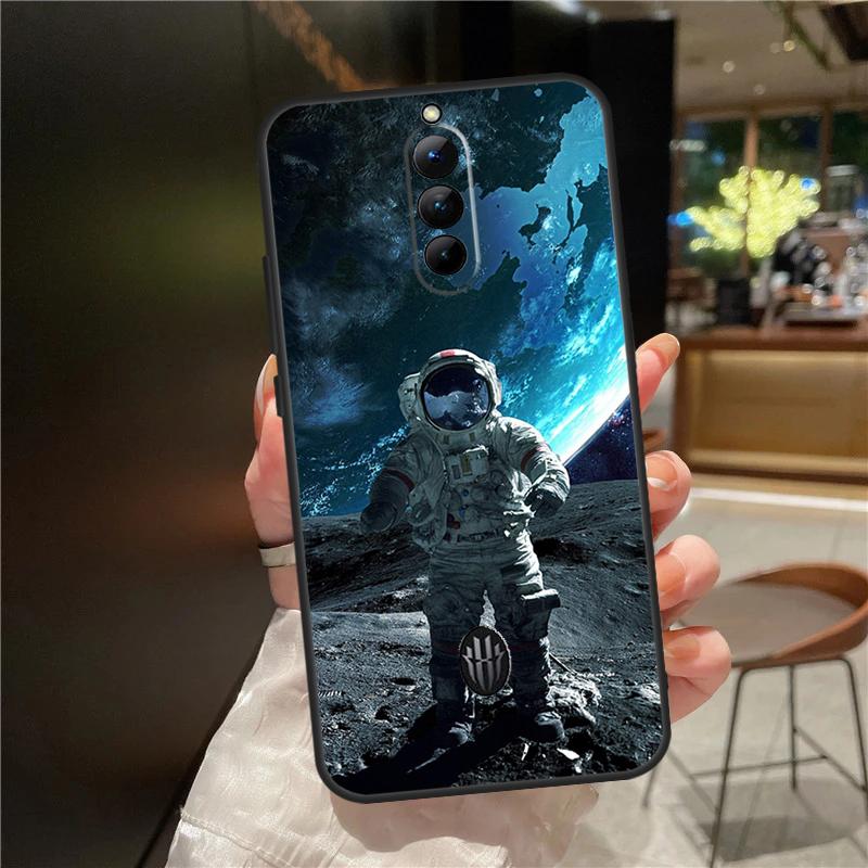 Космический чехол со звездами для астронавта для ZTE Nubia Red Magic 11 10 9 8 8S 9S 10S Pro Plus 6 7 6S 7S Для RedMagic 10 Air Чехол