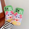 Мягкий противоударный силиконовый чехол для телефона Doodle Nice Girl Love Flower для Iphone 12 13 11 Pro Max Promax, милая задняя крышка с рисунком Ins