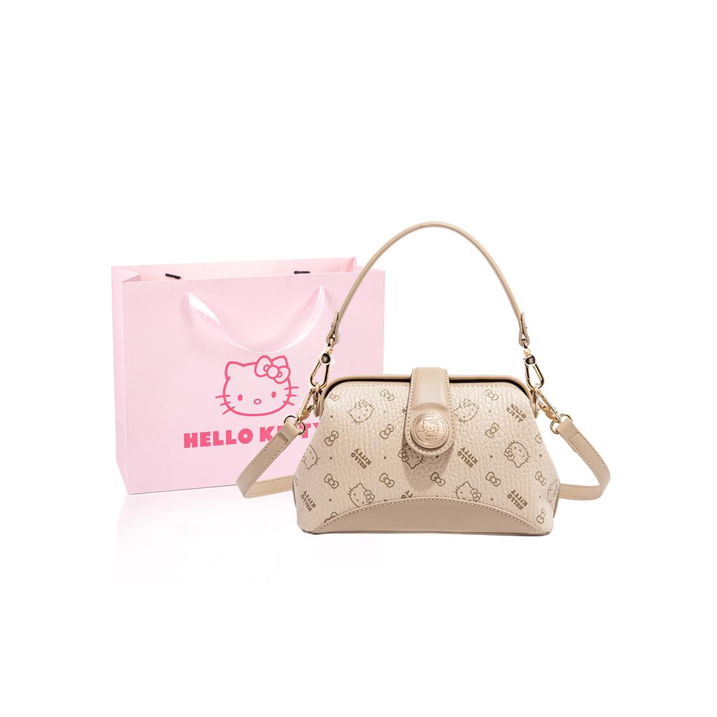 New Sanrio HelloKitty Hello Kitty PU Shoulder Bag, Crossbody Bag, Handbag Regular Women's Pink/Brown/Milk Tea SHHF41585