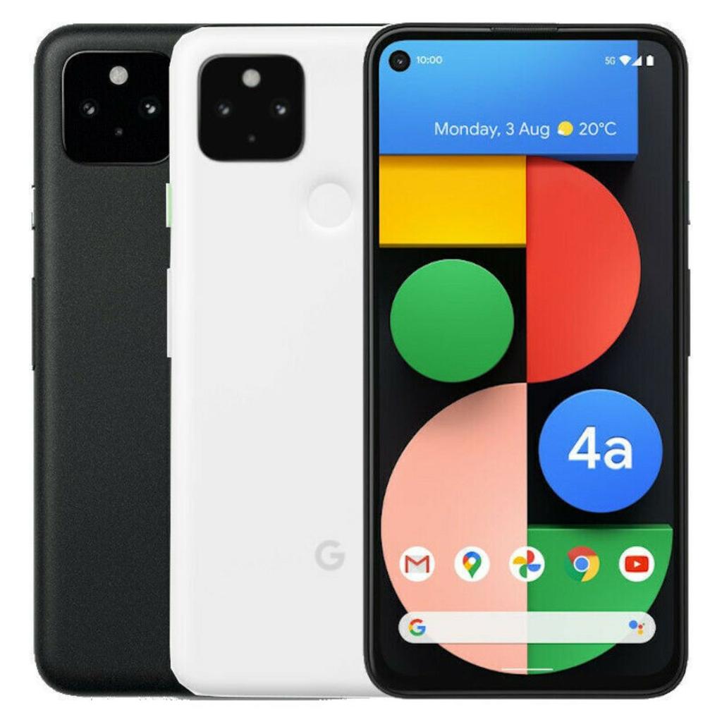 Восстановленный Google Pixel 4A 5G Оригинальный 6 ГБ ОЗУ 128 ГБ ПЗУ 6,3" VOLTE Разблокированный смартфон