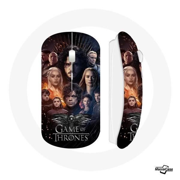 Souris Sans Fil - Game of Thrones - Saison 8 - Aigle Gris - Compatible Mac et PC - USB