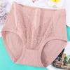 Plus Size Women's Summer Thin Cotton Middle Aged and Elderly High Waisted Panties