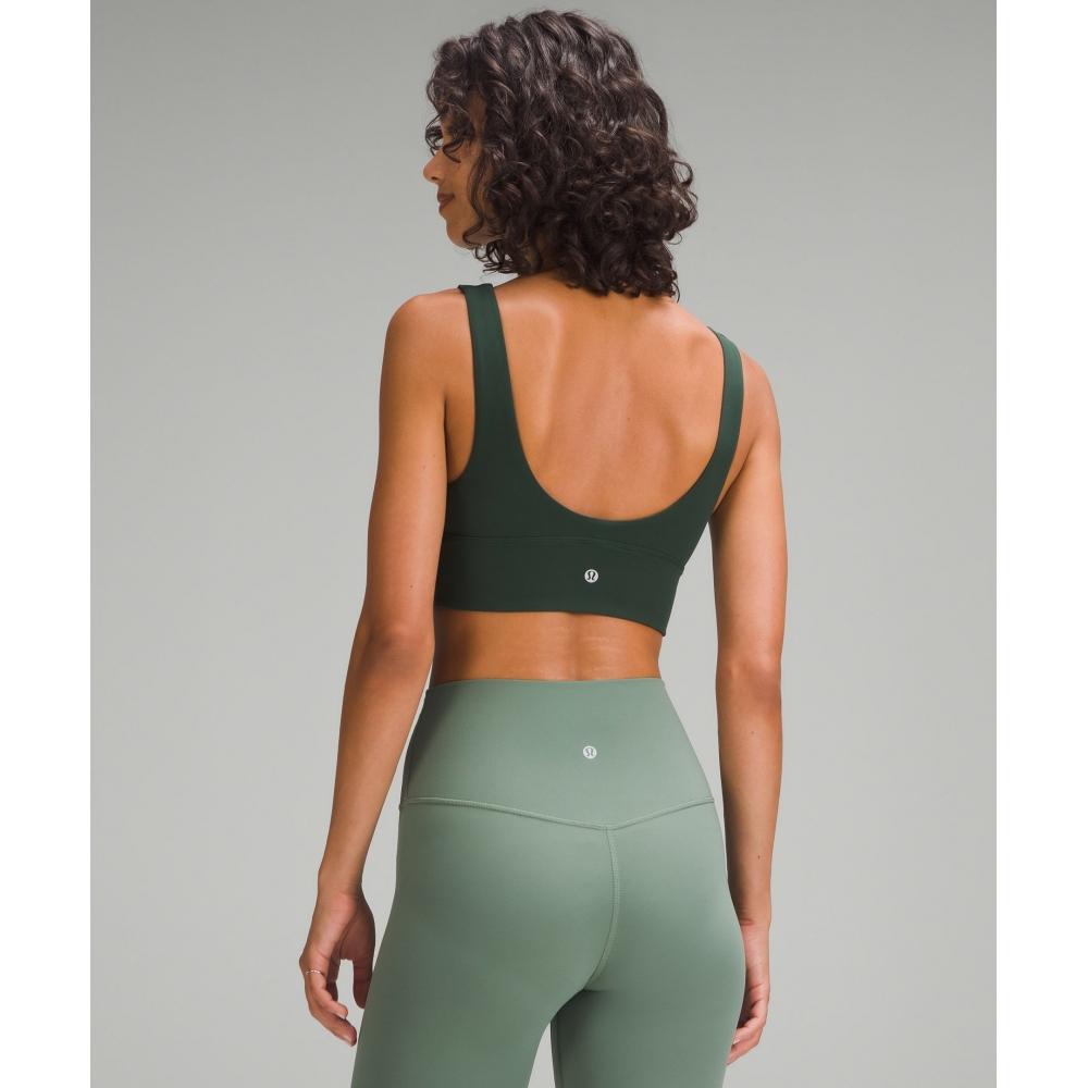 Lululemon Бюстгальтер Align V Neck с легкой поддержкой AB Cup LegAcy Green