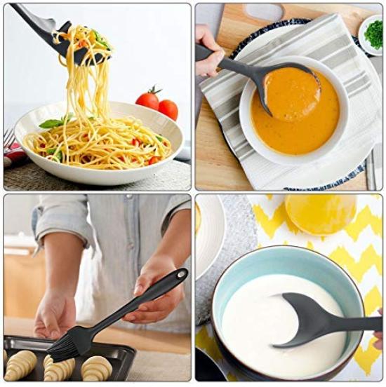 Kitchen Tool Set Silicone Cooking Utensils Confectionery Utensils Tool Set Spatula Ladle Tongs Spatula Tongs Whisk Brush Spatula Pasta Server Ladle
