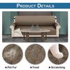 Water Repellent Quilted Arm Sofa Covers Waterproof Reversible Slipcover Washable Pet Protector Mat Furniture for Living Room