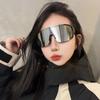Outdoor Sports Cycling Glasses Windproof Colorful Mountaineering Sunshade White Mercury Sunglasses One-Piece Sunglasses